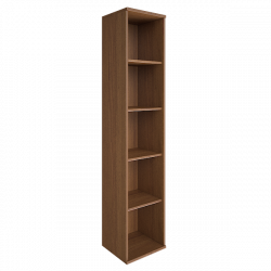 Стеллаж высокий угловой Рива А.СУ-1 Орех Гварнери / Riva