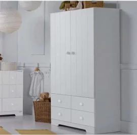 Детский шкаф для одежды Микуна А-1414 вхите / Micuna white
