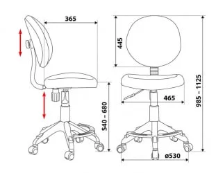 Кресло детское Бюрократ КД-В6-Ф/АКУА голубой аквариум сетка (пластик белый) / KD-W6-F/AQUA