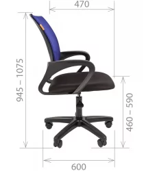 Кресло оператора CХАИРМАН 696 ЛТ (ЛТ) Черный / CHAIRMAN (LT)