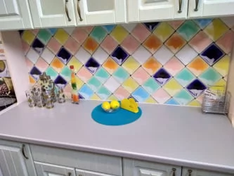 Глянцевый фартук (КОМПОЗИТ) КМ 219 / KM