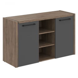 Тумба с фригобаром МОРРИС ТРЕНД МТФ 140 Антрацит Кария Пальмира / MORRIS TREND MTF