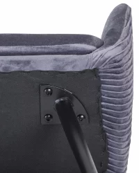 Стул обеденный ДОБРИН МАРЙ Серый велюр 1922-19 / DOBRIN MARY