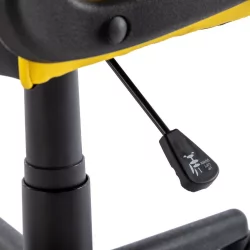 Кресло компьютерное БРАБИКС Шарк ГМ-203 экокожа Черный-желтый / BRABIX Shark GM-203