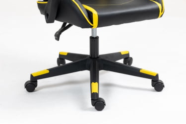 Кресло спортивное ТопЧаирс Шадов черно-желтый / TopChairs Shadow