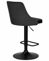 Стул барный ДОБРИН ДЖОСЕПХ БЛАCК (черный велюр (МДЖ9-101)) / DOBRIN JOSEPH BLACK (MJ9-101))