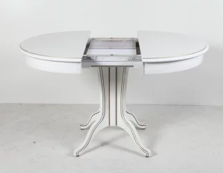 Стол деревянный Орион-5 (д1200) тон 1 с золотой патиной / (d1200)