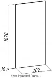 Панель 1 Хйпер Палисандр (прихожая) / Hyper