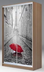 Шкаф-купе Хит-24-12-77 Париж Ясень шимо темный