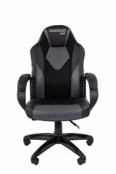 Кресло геймерское CХАИРМАН ДРАЙВ (ГАМЕ) 17 Черный Серый / CHAIRMAN (GAME)