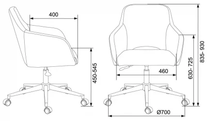 Кресло для оператора Бюрократ CХ-380СЛ Мокко Италиа 6 / CH-380SL Italia