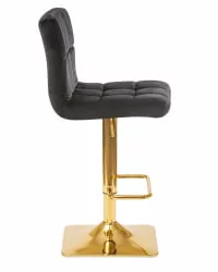 Стул барный ДОБРИН ГОЛДИЕ черный велюр МДЖ9-101 / DOBRIN GOLDIE MJ9-101
