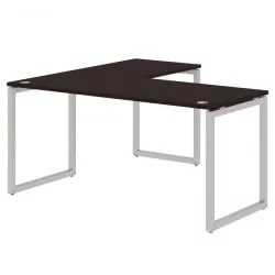 Стол угловой правый КСТЕН-К КСКCТ 1615 Р Легно темный Алюминий / XTEN-Q XQCT R