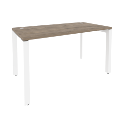 Стол рабочий на П-образном м/к ОНИКС O.MP-SP-3.7 Тиквуд Темный/Белый / ONIX