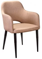 Стул с подлокотниками Ледгер Сканди Браун Черн / Ledger