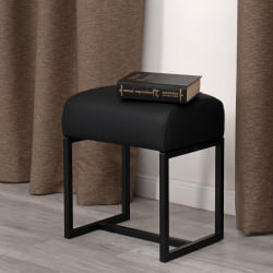 Пуф Чарли Лукс/Чарли Люкс экокожа , Шарп Черный / Charli Lux/Чарли Sharp