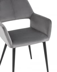 Стул Денди велюр Серый