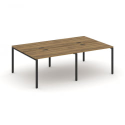 Рабочая станция двухсторонняя на 4 места CОНCЕПТ CН.ДРС-006 Сандал Янтарный Черный / CONCEPT CN.DRS-006