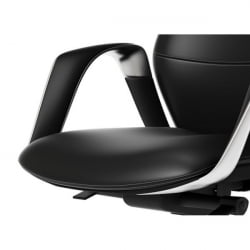Эргономичное кресло руководителя Еурека ОC07 СЕРЕНЕ (Наппа кожа), черное / Eureka OC07 SERENE (Nappa