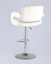 Барный стул Бентли ПУ-кожа Белый / PU-кожа
