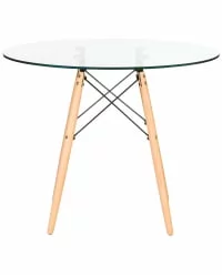 Стол обеденный ДОБРИН CХЕЛСЕА 90 ГЛАСС Стекло / DOBRIN CHELSEA GLASS