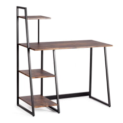 Письменный стол с полками ВД-16 бурнт / WD-16 burnt