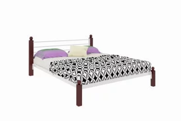 Кровать Милана Лукс 1600х1900 Белая / Lux