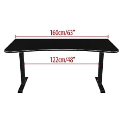 Геймерский стол Ароззи Арена Гаминг Деск Ред / Arozzi Arena Gaming Desk Red