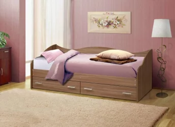 Кровать Софа №1 800*1900 Вишня оксфорд