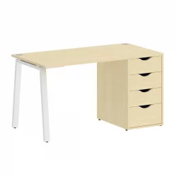 Стол письменный ХОМЕ ОФФИCЕ VR.SP-3-138.4.A Клен/Белый металл / HOME OFFICE