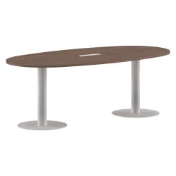 Конференц-стол на 6-8 человек ИМАГО ПРГ-3 Ясень Шимо-белый / IMAGO