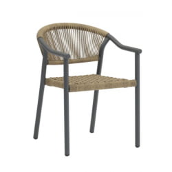 Стул Сйна светло-коричневый серые ножки / Syna