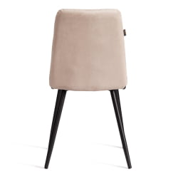 Стул обеденный Асти велюр, молочный/черный, (Порсче 2) / Asti (Porsche