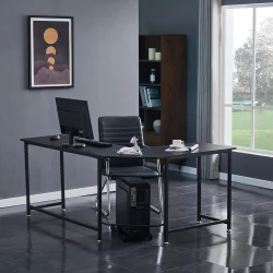 Угловой компьютерный стол КИВИ Черный БК / KIWI BK