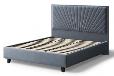 Кровать Леона, 2000кс1600мм, серый / 2000x1600мм,