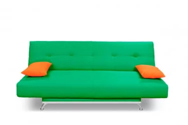 Диван тканевый МАНГО 2 (2 категория) Зеленый Оранжевый / MANGO