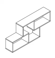Полка навесная КВС 1150 Белый / KWS