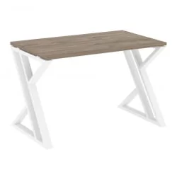 Стол рабочий ЛОФТ ВР.Л-СРЗ-2.7 Металл белый Тиквуд темный / LOFT VR.L-SRZ-2.7