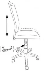 Кресло детское Бюрократ КД-9 (пластик белый) Розовый / KD-9