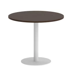 Стол журнальный круглый ХОМЕ ОФФИCЕ ВР.СП-5-90.1 Венге Цаво/Белый металл / HOME OFFICE VR.SP-5-90.1