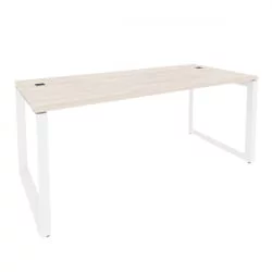 Стол рабочий руководителя на О-образном м/к ОНИКС О.МО-СРР-5.8 Денвер Светлый/Белый / ONIX O.MO-SRR-5.8