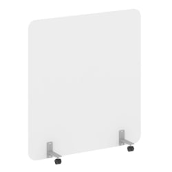 Перегородка на металлических опорах, на роликах Р-лине ДП.Р-140-150 Белый Бриллиант / R-line DP.R-140-150