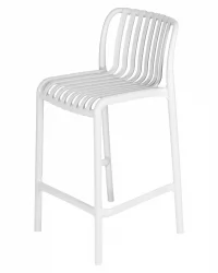 Стул полубарный ДОБРИН CХЛОЕ Белый / DOBRIN CHLOE