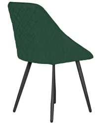 Стул обеденный ДОБРИН СТЕЛЛА (ЭМАЛЬ ЧЕРНЫЙ МУАР велюр Катаниа Изумруд) / DOBRIN STELLA Catania Izumrud)