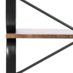 Стеллаж офисный ВС-04 60кс30кс140 см, бурнт / WS-04 60x30x140 burnt