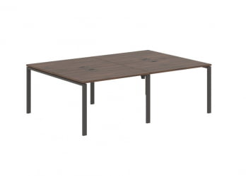 Бенч-система 4-местная ЕДИС ЕУВСТ 2316 Дуб Денвер темный Мокко / EDIS EUWST