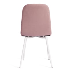 Стул АРC Велюр/металл , 46 х 52 х 88 см, пыльно-розовый/белый / ARC