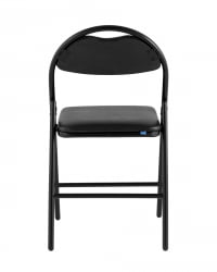 Складной стул Хаген экокожа Черный / Hagen