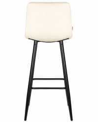 Стул барный ДОБРИН НИCОЛЕ (черные матовые ножки, кремовый велюр (108-113)) / DOBRIN NICOLE