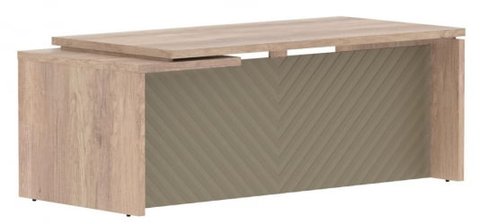 Стол руководителя правый Торр ЛУКС ТЛCТ 209 Р Дуб Каньон Капучино / Torr LUX TLCT R